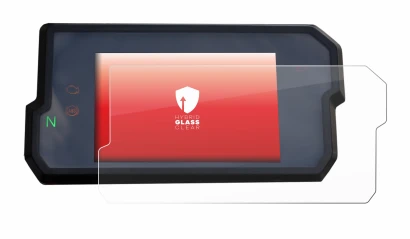 Image de l'appareil KTM 125 / 390 Duke 2017+ avec une grande variété de protections d'écran.