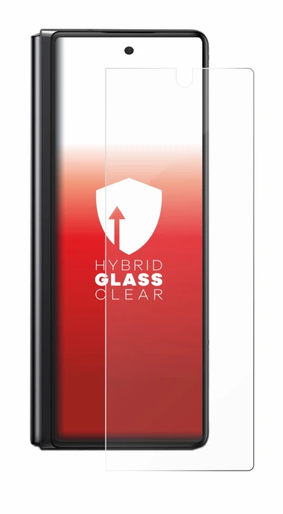 Image de l'appareil Samsung Galaxy Z Fold 2 5G avec une grande variété de protections d'écran.