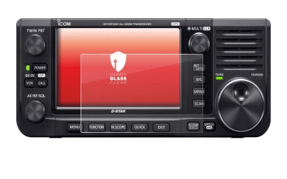 Image de l'appareil Icom IC-705 avec une grande variété de protections d'écran.