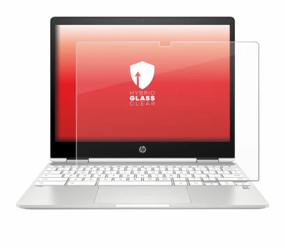 Image de l'appareil HP Chromebook x360 12b-ca0005nf avec une grande variété de protections d'écran.