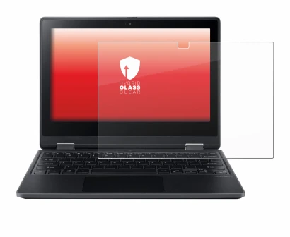 Image de l'appareil Acer TravelMate Spin B3 avec une grande variété de protections d'écran.