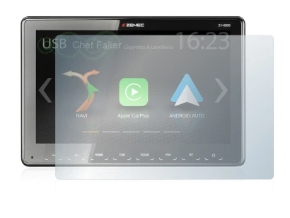 Image de l'appareil Zenec Z-N965 avec une grande variété de protections d'écran.