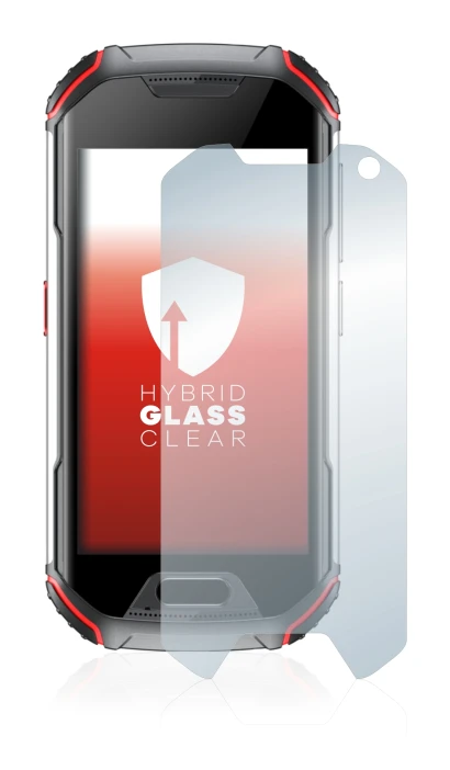 Image de l'appareil Unihertz Atom XL avec une grande variété de protections d'écran.