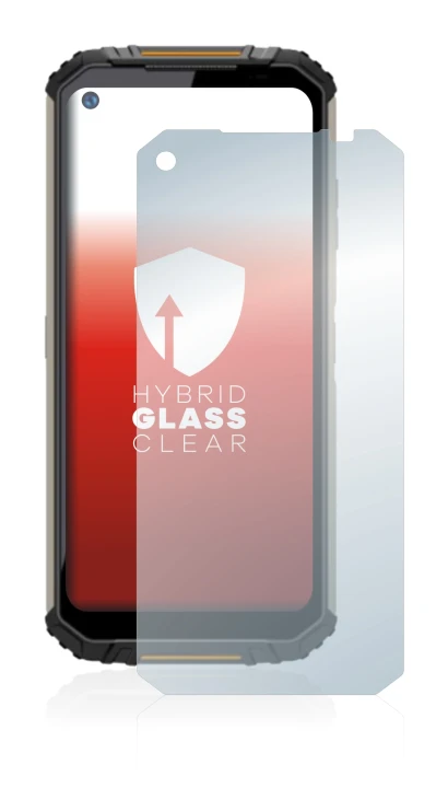 Image de l'appareil Oukitel WP16 avec une grande variété de protections d'écran.
