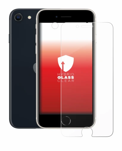 Image de l'appareil Apple iPhone SE 3 2022 (Avant+Caméra) avec une grande variété de protections d'écran.