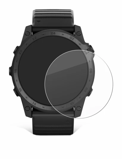 Image de l'appareil Garmin Tactix 7 Pro Ballistics avec une grande variété de protections d'écran.