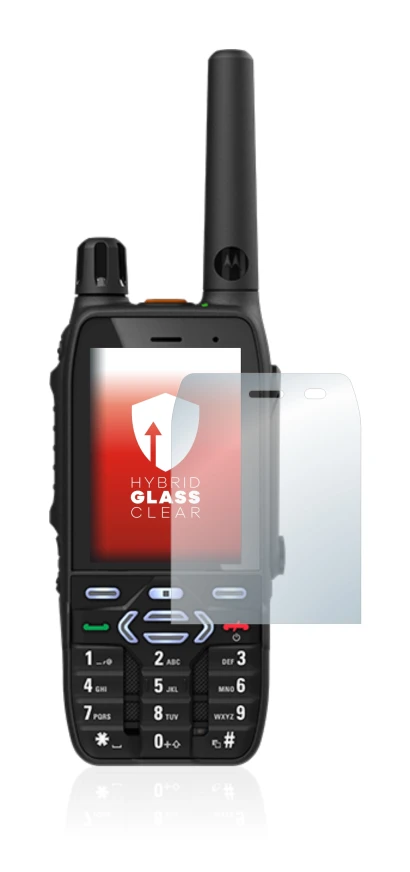 Image de l'appareil Motorola MXP600 avec une grande variété de protections d'écran.