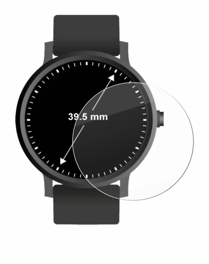 Image de l'appareil Montres (Circulaire, ø: 39.5 mm) avec une grande variété de protections d'écran.