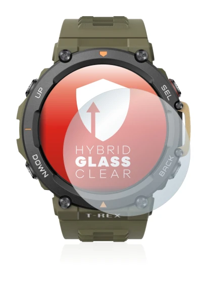 Image de l'appareil Huami Amazfit T-Rex 2 avec une grande variété de protections d'écran.