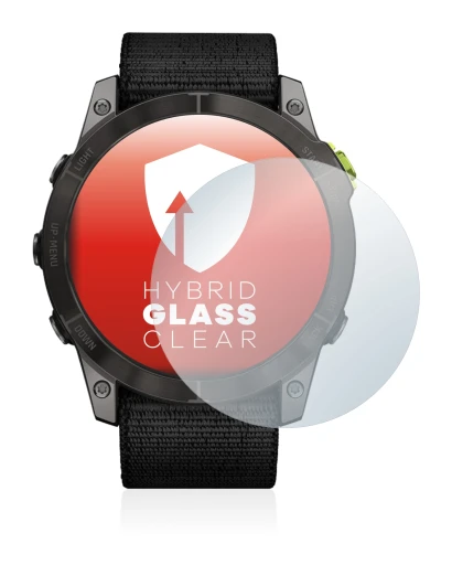 Image de l'appareil Garmin Enduro 2 avec une grande variété de protections d'écran.