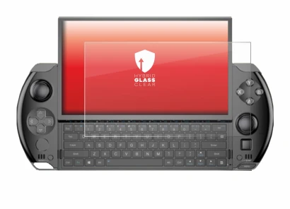 Image de l'appareil GPD Win 4 avec une grande variété de protections d'écran.