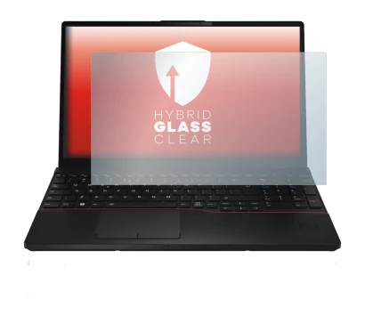 Image de l'appareil Fujitsu Lifebook E5512 avec une grande variété de protections d'écran.