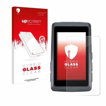 Face avant d’un emballage produit avec le logo de la marque upscreen. À côté, l’appareil Sigma ROX 12.1 EVO est représenté ave