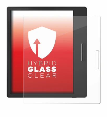 Image de l'appareil Boox Page avec une grande variété de protections d'écran.