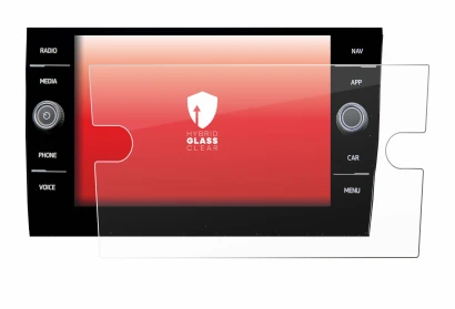 Image de l'appareil Volkswagen Taigo Discover Media 8” 2023 avec une grande variété de protections d'écran.