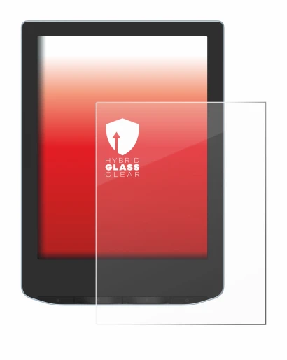 Image de l'appareil PocketBook Verse avec une grande variété de protections d'écran.