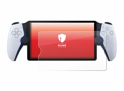 Image de l'appareil Sony Playstation Portal avec une grande variété de protections d'écran.