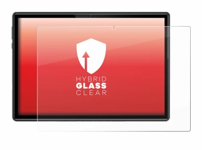 Image de l'appareil Doogee U10 avec une grande variété de protections d'écran.