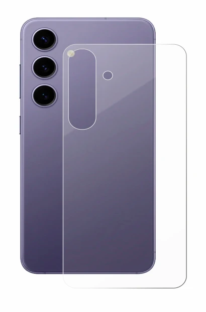 Image de l'appareil Samsung Galaxy S24 (Arrière) avec une grande variété de protections d'écran.