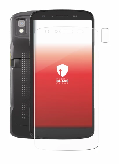 Image de l'appareil Zebra TC22 (Avant+Caméra) avec une grande variété de protections d'écran.