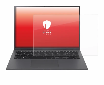 Image de l'appareil LG gram 17" 2024 avec une grande variété de protections d'écran.