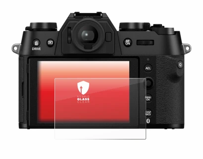 Image de l'appareil Fujifilm X-T50 avec une grande variété de protections d'écran.