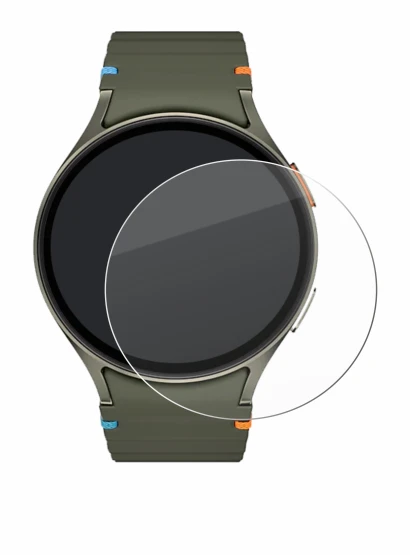 Image de l'appareil Samsung Galaxy Watch 7 (44 mm) avec une grande variété de protections d'écran.