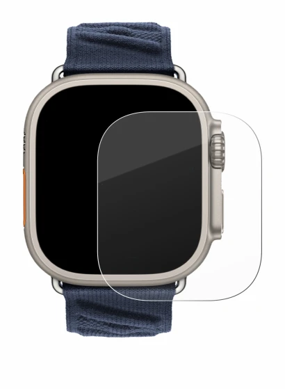 Image de l'appareil Apple Watch Hermès Ultra 2 avec une grande variété de protections d'écran.