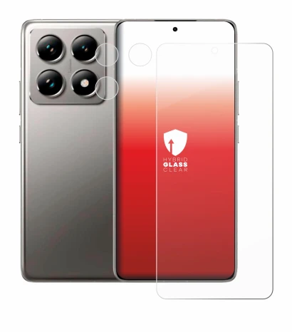 Image de l'appareil Xiaomi 14T (Avant+Caméra) avec une grande variété de protections d'écran.