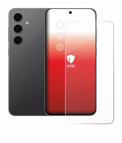 Image de l'appareil Samsung Galaxy S24 FE (Avant+Caméra) avec une grande variété de protections d'écran.