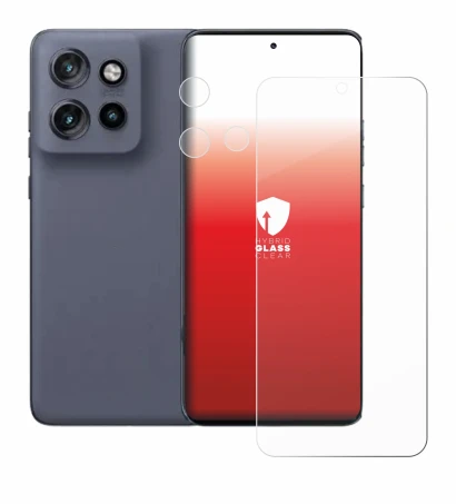 Image de l'appareil Motorola Edge 50 Neo (Avant+Caméra) avec une grande variété de protections d'écran.