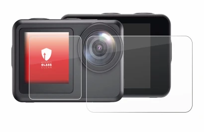 Image de l'appareil Akaso Brave 7 LE avec une grande variété de protections d'écran.