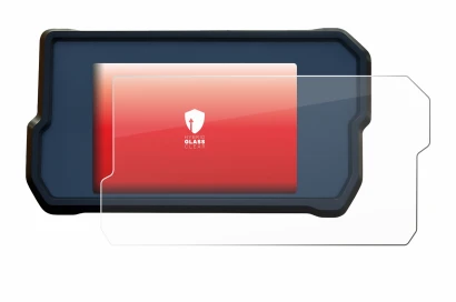 Image de l'appareil KTM 390 / 890 Adventure 2020+ avec une grande variété de protections d'écran.