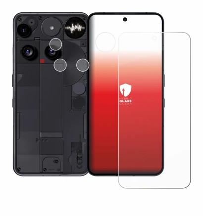 Image de l'appareil Nothing Phone (3) (Avant+Caméra) avec une grande variété de protections d'écran.