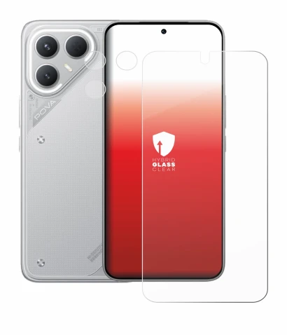 Image de l'appareil Tecno Pova 7 Pro (Avant+Caméra) avec une grande variété de protections d'écran.