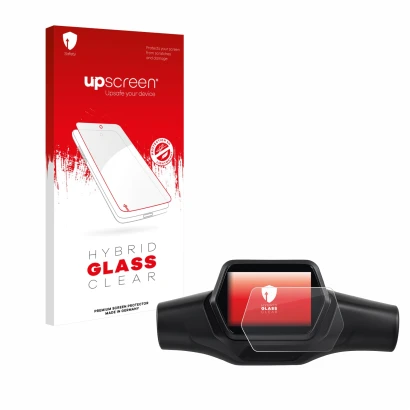 Face avant d’un emballage produit avec le logo de la marque upscreen. À côté, l’appareil Segway Ninebot ZT3 Pro D est représen