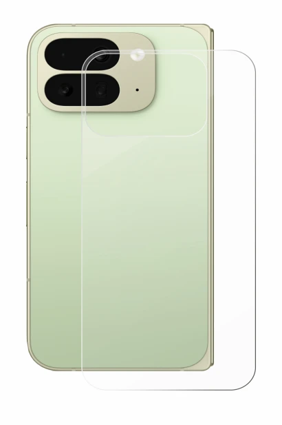 Image de l'appareil Google Pixel 10 Pro Fold (Arrière) avec une grande variété de protections d'écran.