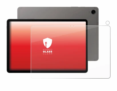 Image de l'appareil Samsung Galaxy Tab S9 FE (Avant+Caméra) avec une grande variété de protections d'écran.