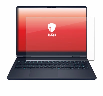 Image de l'appareil Dell Alienware 16X avec une grande variété de protections d'écran.