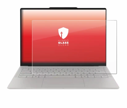 Image de l'appareil Lenovo Yoga Slim 7i Ultra Gen 11 Aura Edition 14" avec une grande variété de protections d'écran.