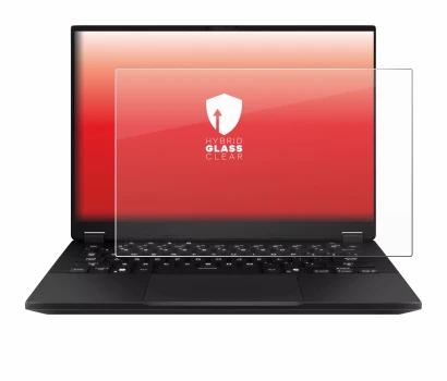 Image de l'appareil ASUS TUF Gaming A14 avec une grande variété de protections d'écran.