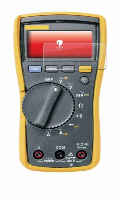 Image de l'appareil Fluke MultiMeter 115 avec une grande variété de protections d'écran.