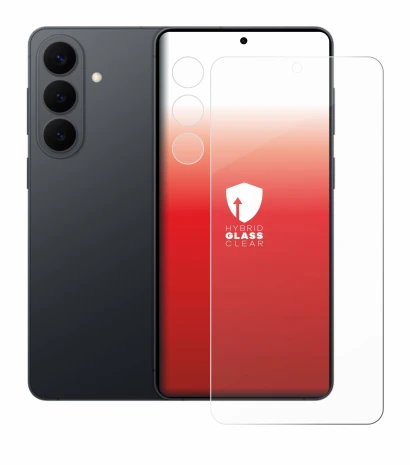 Image de l'appareil Samsung Galaxy S26 Plus (Avant+Caméra) avec une grande variété de protections d'écran.