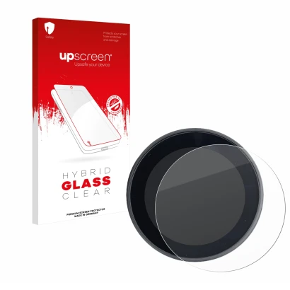 Face avant d’un emballage produit avec le logo de la marque upscreen. À côté, l’appareil Meraki Espresso Machine est représent