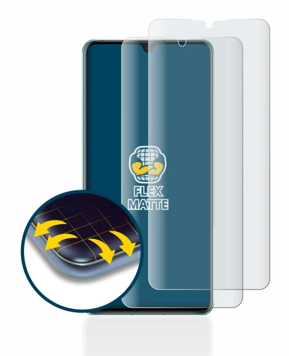 Image de l'appareil Huawei P30 avec une grande variété de protections d'écran.