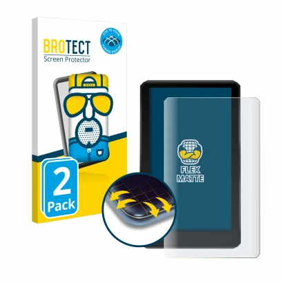Face avant d’un emballage produit avec le logo de la marque BROTECT. À côté, l’appareil Garmin zumo XT est représenté avec la