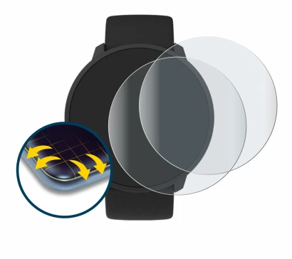 Image de l'appareil Polar Unite avec une grande variété de protections d'écran.