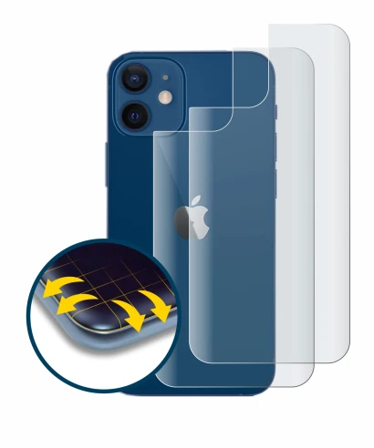 Image de l'appareil Apple iPhone 12 (Arrière) avec une grande variété de protections d'écran.