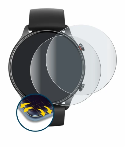 Image de l'appareil Huami Amazfit GTR 2e avec une grande variété de protections d'écran.