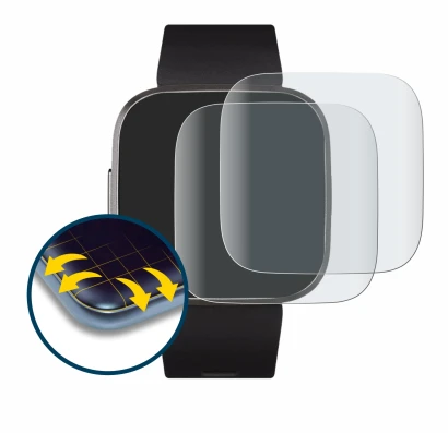 Image de l'appareil Fitbit Versa 2 Special Edition avec une grande variété de protections d'écran.